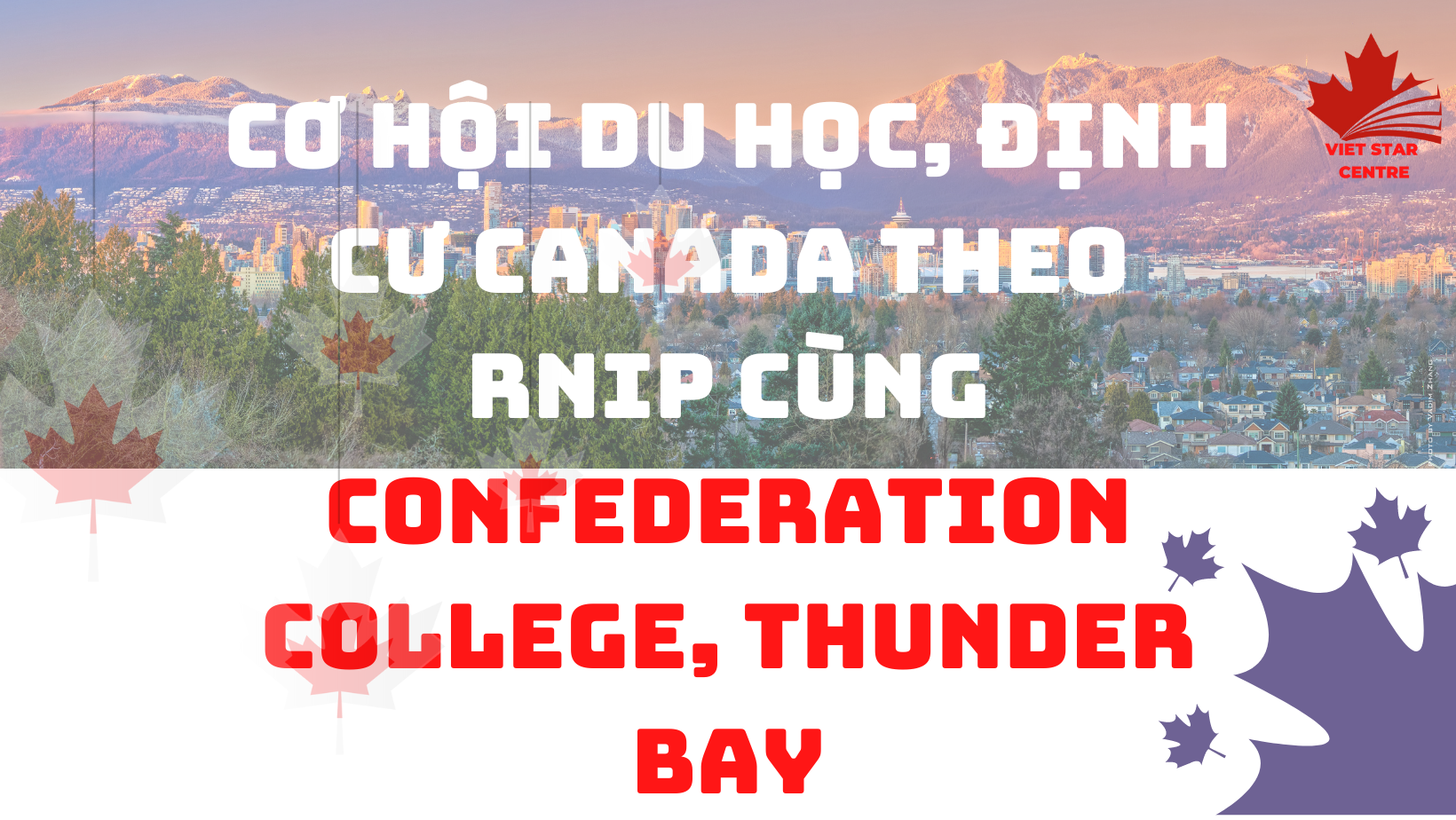 CƠ HỘI DU HỌC, ĐỊNH CƯ CANADA THEO RNIP CÙNG CONFEDERATION COLLEGE, THUNDER BAY