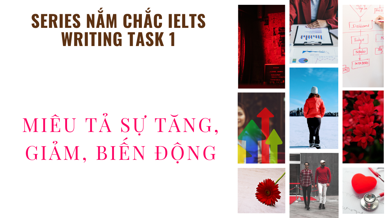Cách nói tăng/ giảm trong IELTS Writing Task 1 hay nhất