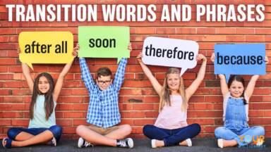 Transition Words and Definitions, Transition Words For Essays