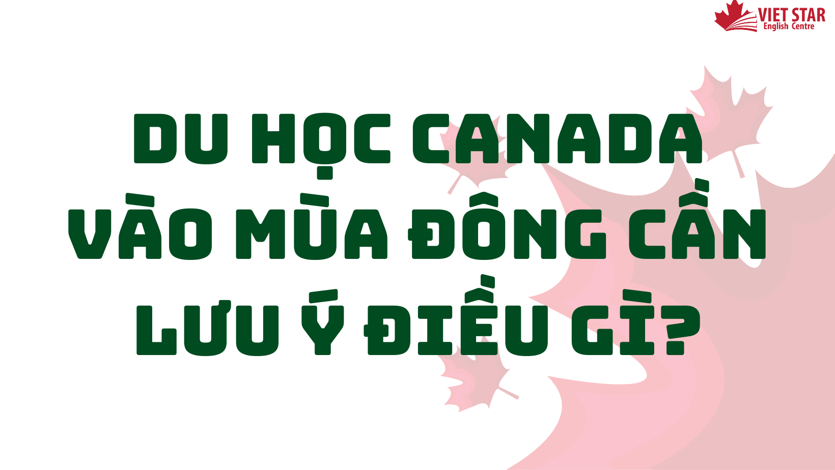 DU HỌC CANADA VÀO MÙA ĐÔNG CẦN LƯU Ý ĐIỀU GÌ?