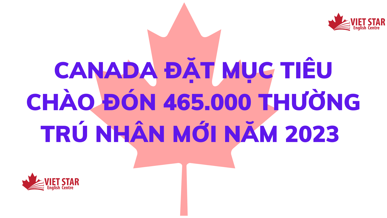 CANADA ĐẶT MỤC TIÊU CHÀO ĐÓN 465.000 THƯỜNG TRÚ NHÂN MỚI NĂM 2023
